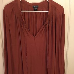 Rust colored Torrid blouse